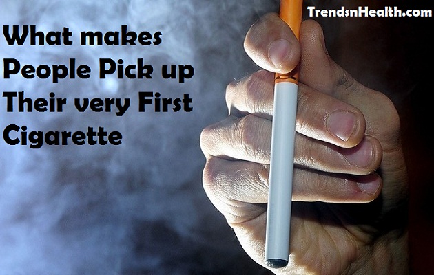 Stop smoking, quit smoking, why people pick their first cigarette