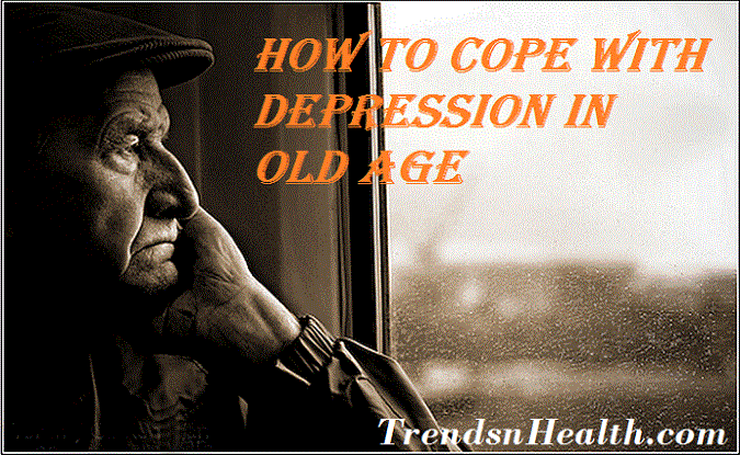 Old man staring at window sad and depressed
