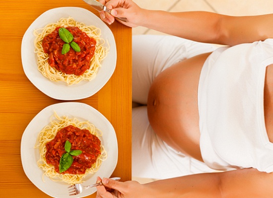 pregnant-woman-eating-for-two